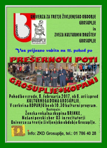 PLAKAT za 11. Prešernov pohod